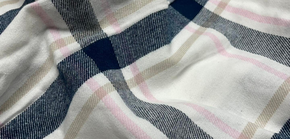 100% Organic Cotton Yarn Dyed Flannel